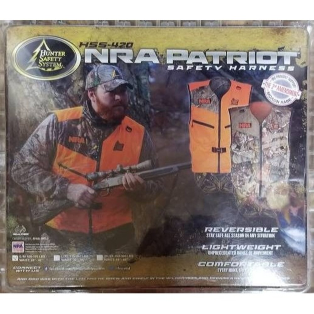 NRA Patriot Reversible Safety Harness HSS-420: Size S/M